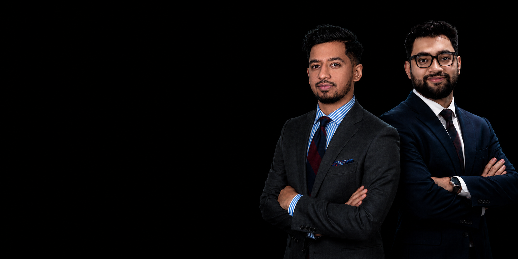 The founding lawyers of Kharel and Pant Law Associates